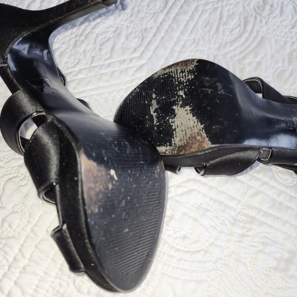 Kelly & Katie Black Women's Strappy Heels - Picture 4 of 5